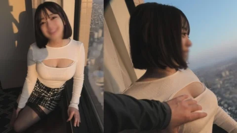 FC2-PPV-4617670 [Immediate Creampie Amateur Wife] Uncensored [Soft H-Cup Seductive Bodyline] Exposed and Shameful Play by the Window in a High-Rise Hotel ❤ Excited While Being Watched ⤴ H-Cup Milk that is bound to Shake Explosively and Melting Pussy,