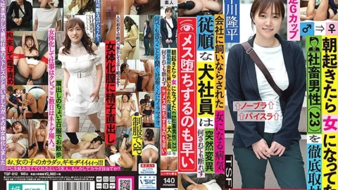 TSF-012 Thorough coverage of a company-slave man (23) who became a woman when he woke up in the morning Ryuhei Shimokawa, an obedient dog employee tamed by the company, can not refuse anything and quickly falls into a female
