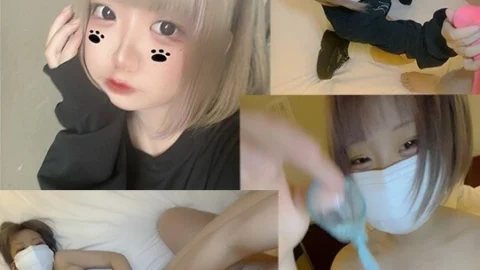 FC2-PPV-3054437 Curious cute concafe lady Tension max with sperm-filled rubber with love juice that draws threads with electric massage machine * With review privilege “Moro”