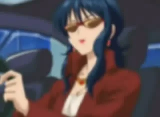 Sexy anime MILF is having fun with a big dildo
