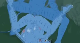 Tentacles are destroying the holes of two hot babes