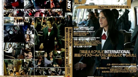 DANDY-077 “I pretended to be wrong and got on the INTERNATIONAL black-haired high school bus and got fucked” VOL.2