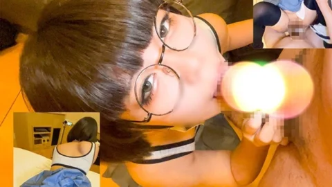 FC2-PPV-4838889 [4th installment] A devilish beauty with glasses has raw sex while still wearing her uniform
