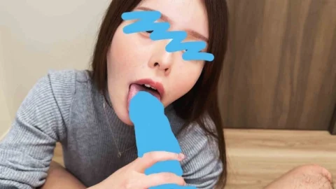 FC2-PPV-4714003 Too lewd Hyottoko vacuum blowjob and semen drinking [Blowjob No.60]