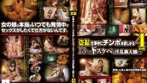 CATS-010 Voyeurism 13 Dirty Horny Amateur Girls Who Want A Cock During Work 4 Hours