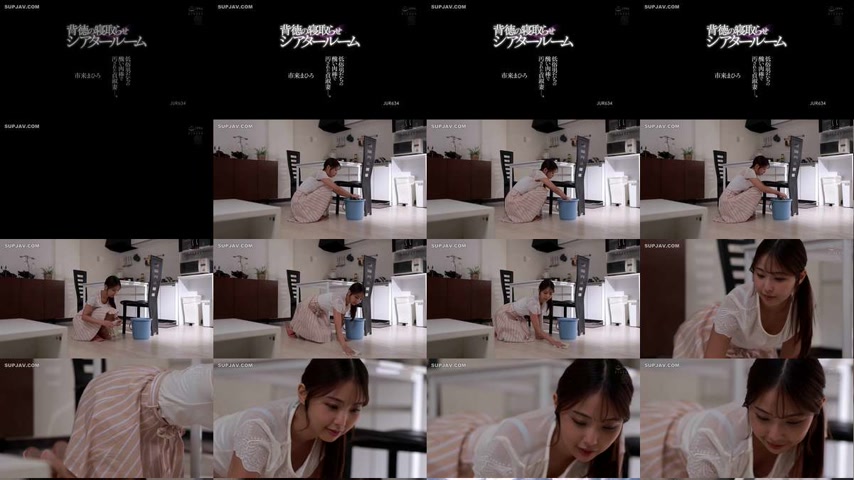 sextop1 — [UNCENSORED-LEAK] JUR-634 Immoral Cuckold Theater Room: A fa — khung hình 1