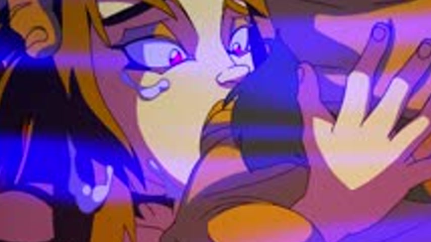sextop1 — Ebony and a redhead are having a threesome in a cartoon — khung hình 3