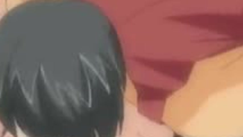 sextop1 — Lovely anime brunette is sucking his uncircumcised cock — khung hình 3