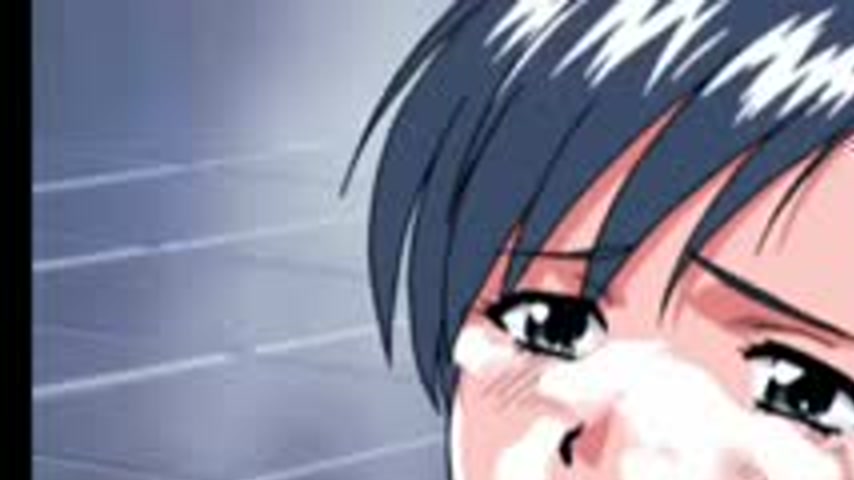 sextop1 — Anime slut with green eyes shows her great BJ skills — khung hình 1