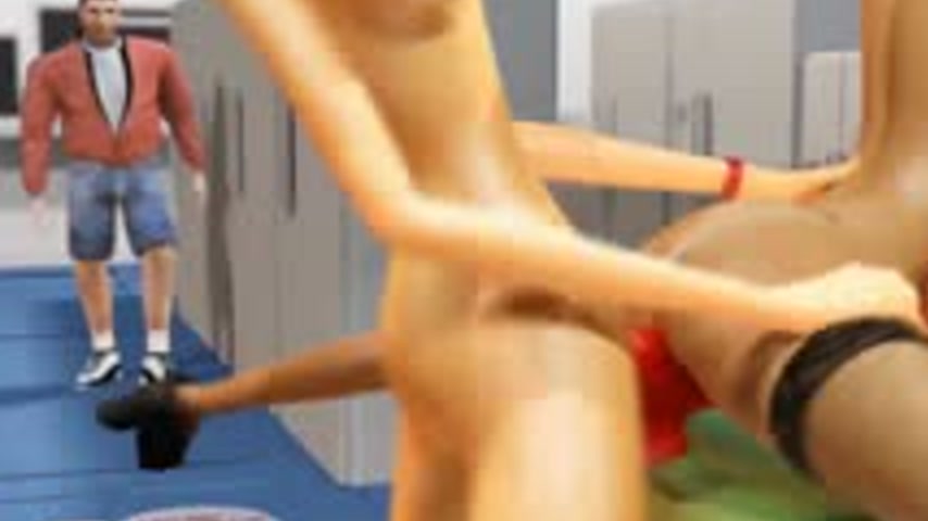 sextop1 — Cartoon shemale plays with her fleshlight in the public — khung hình 2